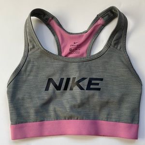 Nike dry fit mesh back two tone sports bra size extra small
